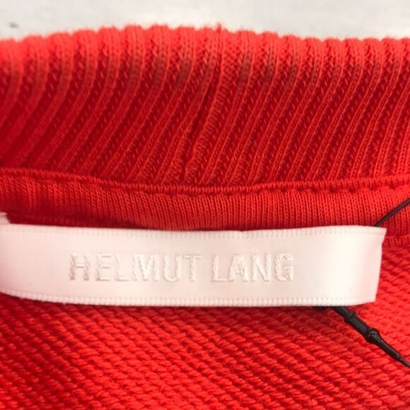 Vibrant Red Crewneck Sweater with Ribbed Cuffs - Picture 6 of 10